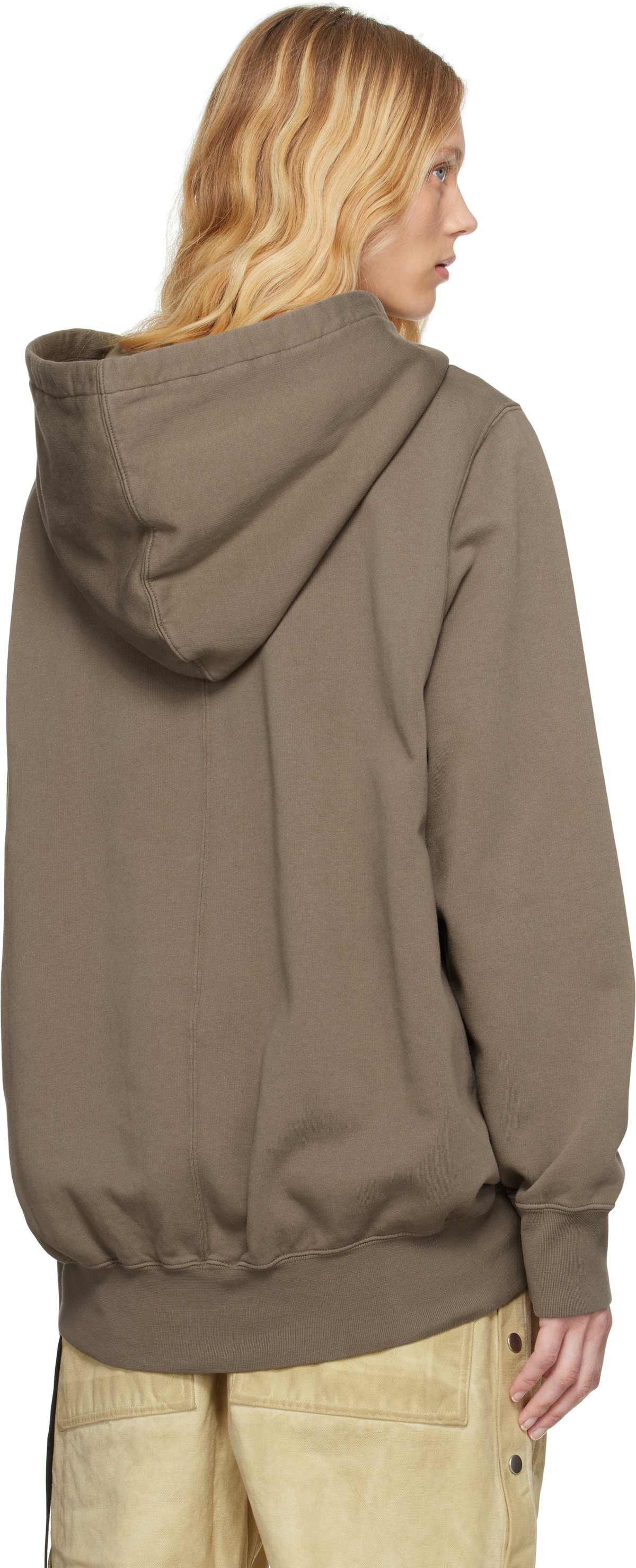 Rick Owens DRKSHDW Gray Hollywood Oversized Hoodie