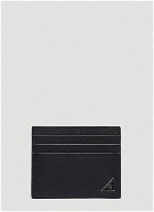 Prada Saffiano Triangle Logo Cardholder male Black