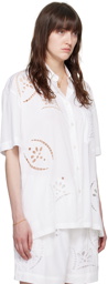 Isabel Marant White Bilya Shirt