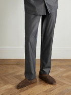 Mr P. - Plush-Lined Suede Slippers - Brown