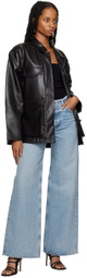 Citizens of Humanity Black Celio Faux-Leather Jacket