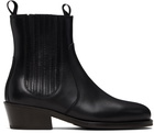LEMAIRE Black Vegetable-Tanned Chelsea Boots