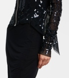 Rick Owens Gary sequined tulle jacket