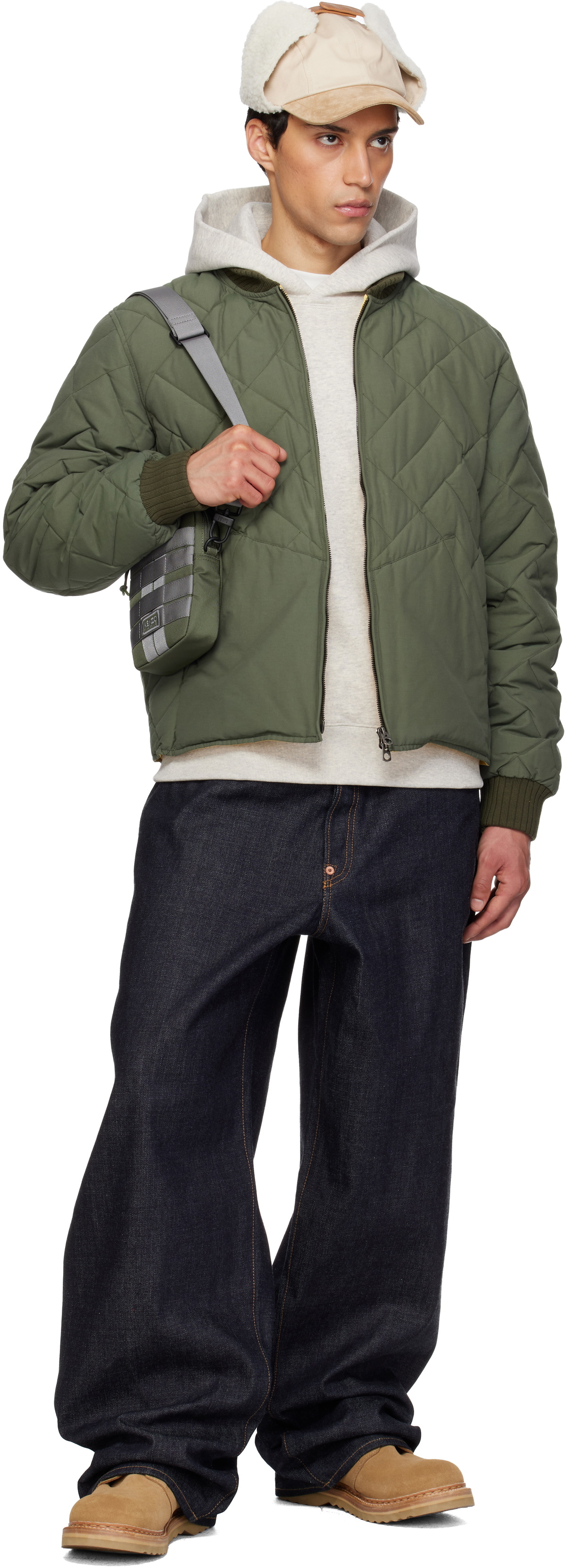 Kenzo Khaki Kenzo Paris Sling Bag