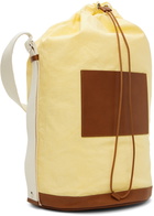 Jil Sander Yellow Drawstring Shoulder Pouch