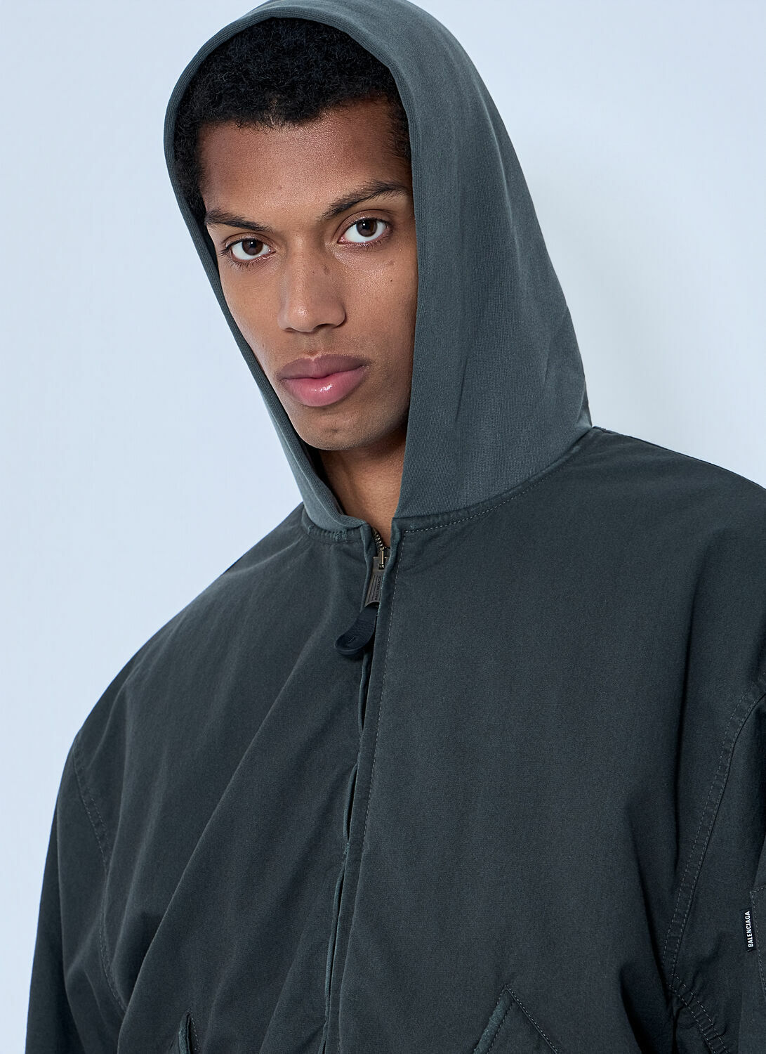 Balenciaga Hooded Bomber Jacket