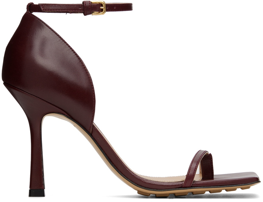 Burgundy hot sale sandal heel