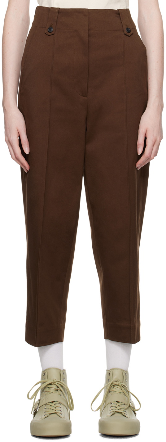 Margaret Howell Brown Cropped Trousers