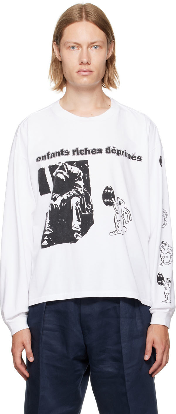 Enfants Riches Déprimés White Easter Long Sleeve T-Shirt Enfants