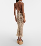 The Attico Open-knit cotton beach cover-up