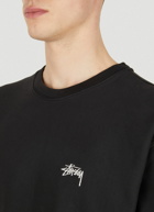 Stüssy - Logo Embroidery Sweatshirt in Black