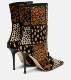 Manolo Blahnik Trulona 105 calf hair ankle boots
