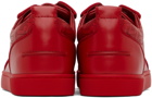 Christian Louboutin Red Louis Junior Spikes Orlato Sneakers