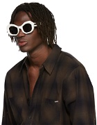 AMIRI Black Honeycomb Sunglasses