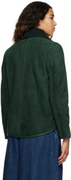 YMC Green Brainticket MK2 Leather Jacket