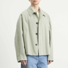 Dries Van Noten Men's Washed Heavyweight Cotton Jacket in Pistache