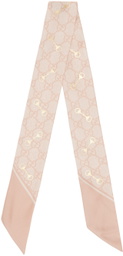 Gucci Pink Horsebit Scarf