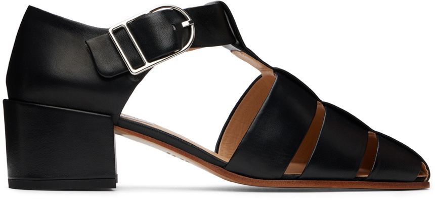 Gabriela Hearst Black Lyle Block Heel Heeled Sandals