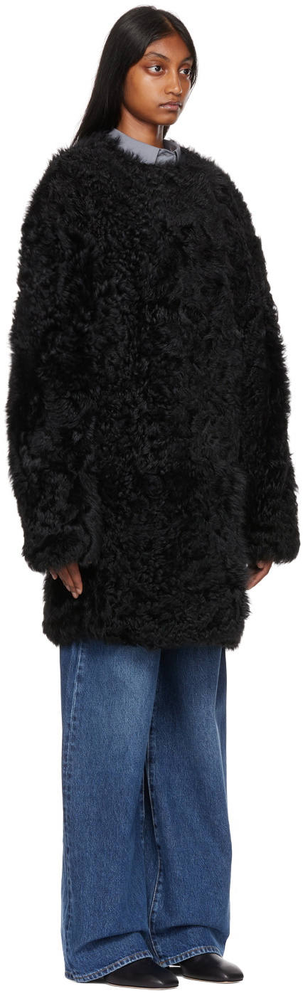 Loulou Studio Black Lagam Shearling Jacket