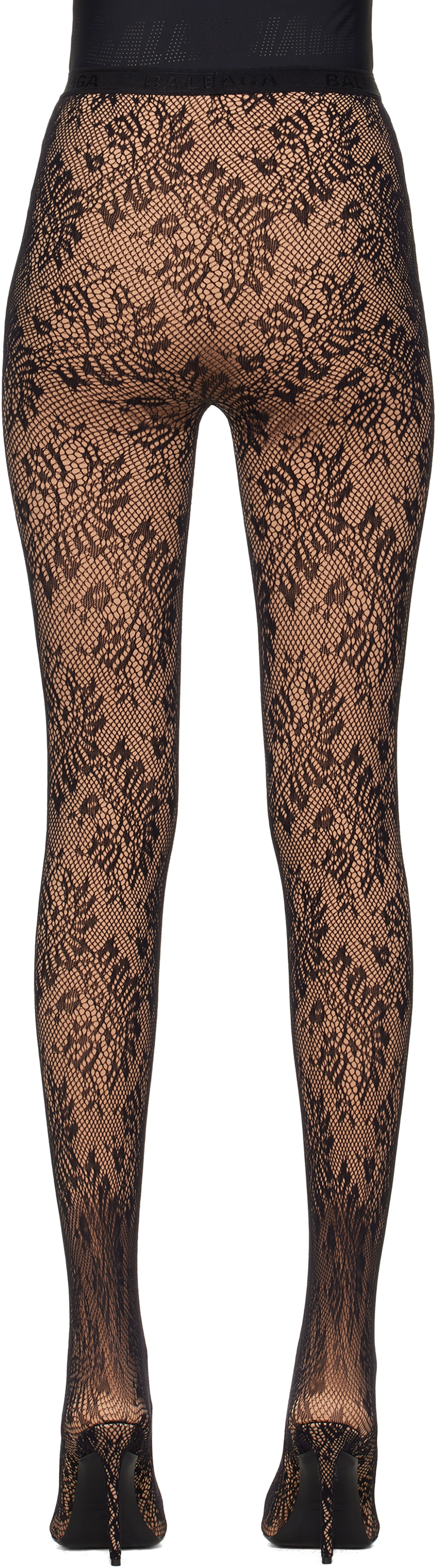 Balenciaga Beige & Black Pantaleggings Boots