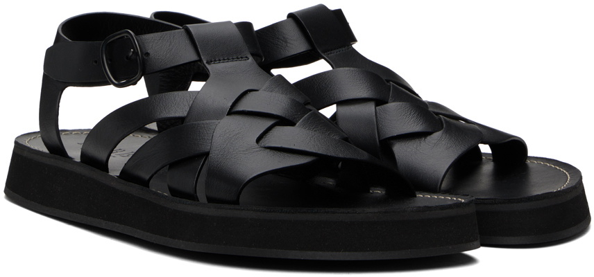 HEREU Black Beltra Sandals