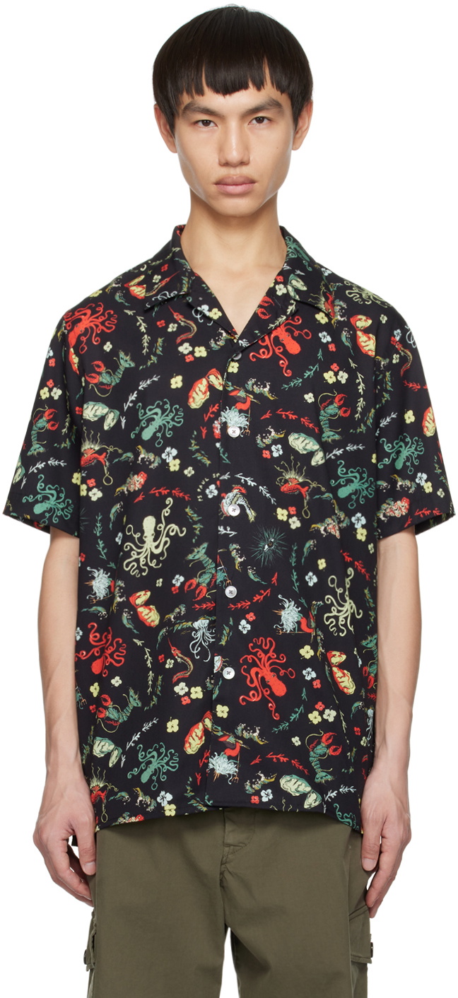 PS by Paul Smith Black Rainbow Squid Shirt PS by Paul Smith