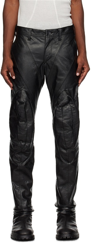 Photo: Julius Black Rider Leather Pants