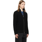 Maison Margiela Black Knit Zip-Up Sweater