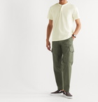 Aspesi - Cotton-Jersey Henley T-Shirt - Neutrals