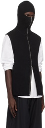 Helmut Lang Black Safety Balaclava Hoodie