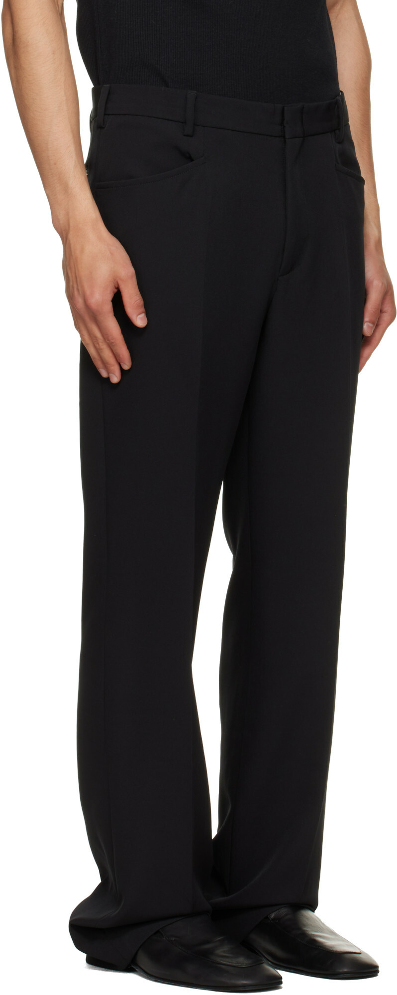 Second/Layer Black 'El Niño' Slim Trousers