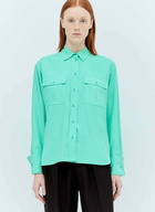 Max Mara Flap Pockets Silk Shirt