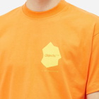 Objects IV Life Men's Continuity Print T-Shirt in Studio Orange