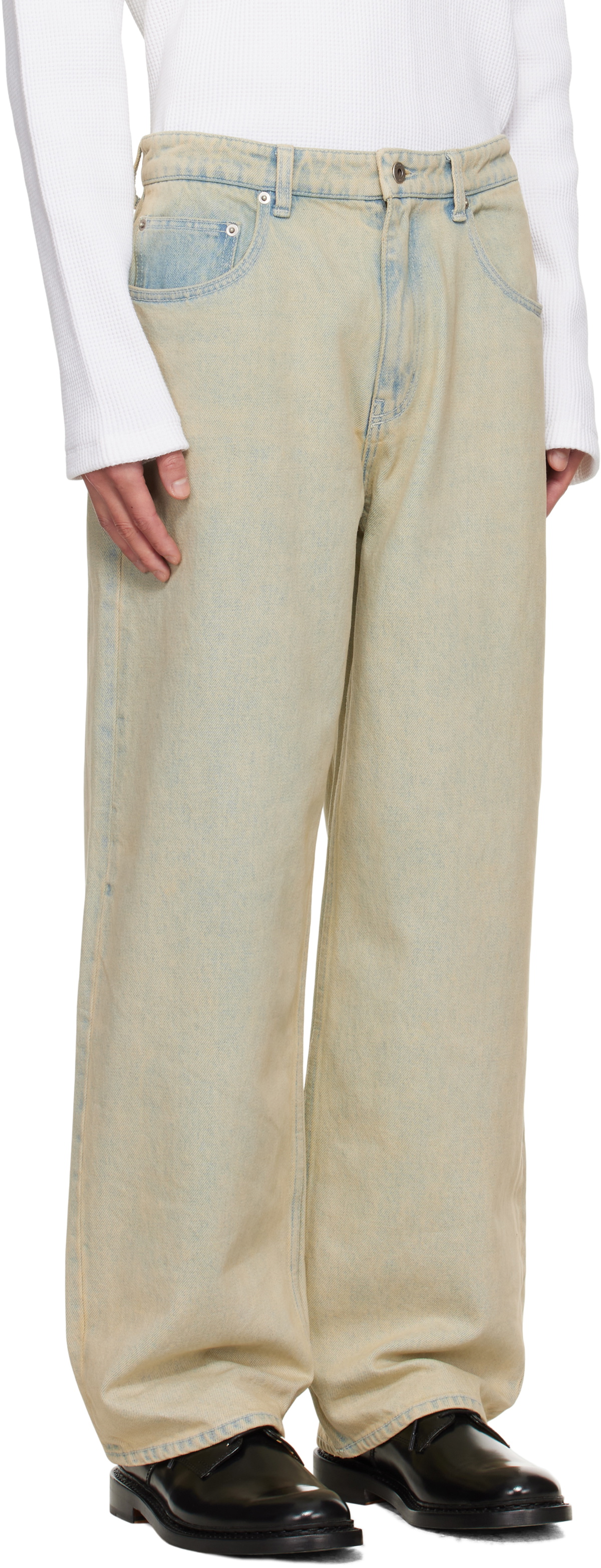 COOR Blue Relaxed-Fit Tinted Jeans