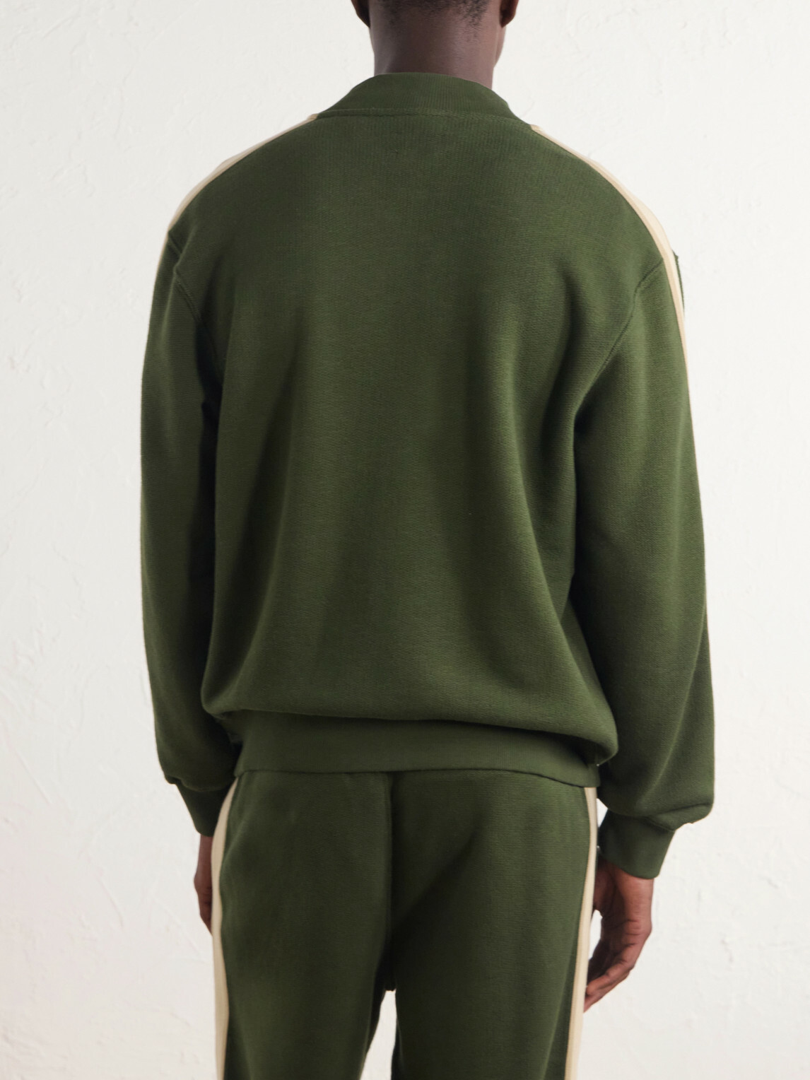 Aimé Leon Dore - Saint George Logo-Embroidered Striped Cotton Track Jacket - Green