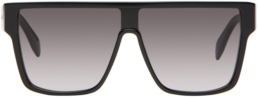 Alexander McQueen Black Round Sunglasses Alexander McQueen