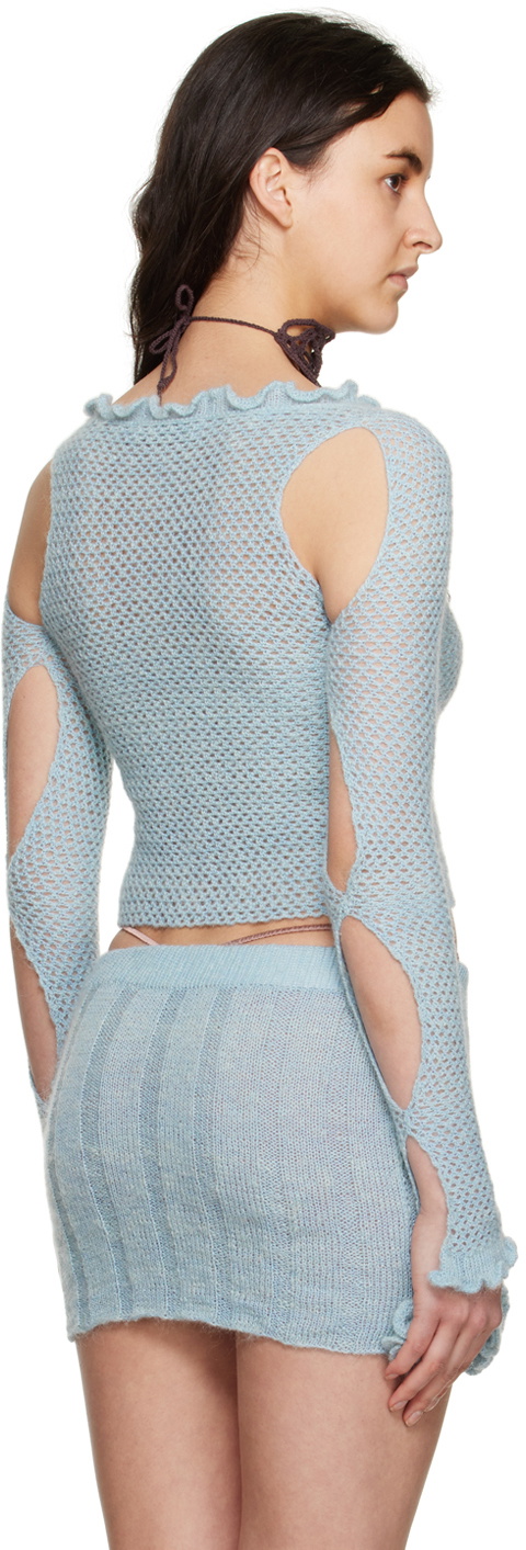 nastyamasha SSENSE Exclusive Blue Sweater