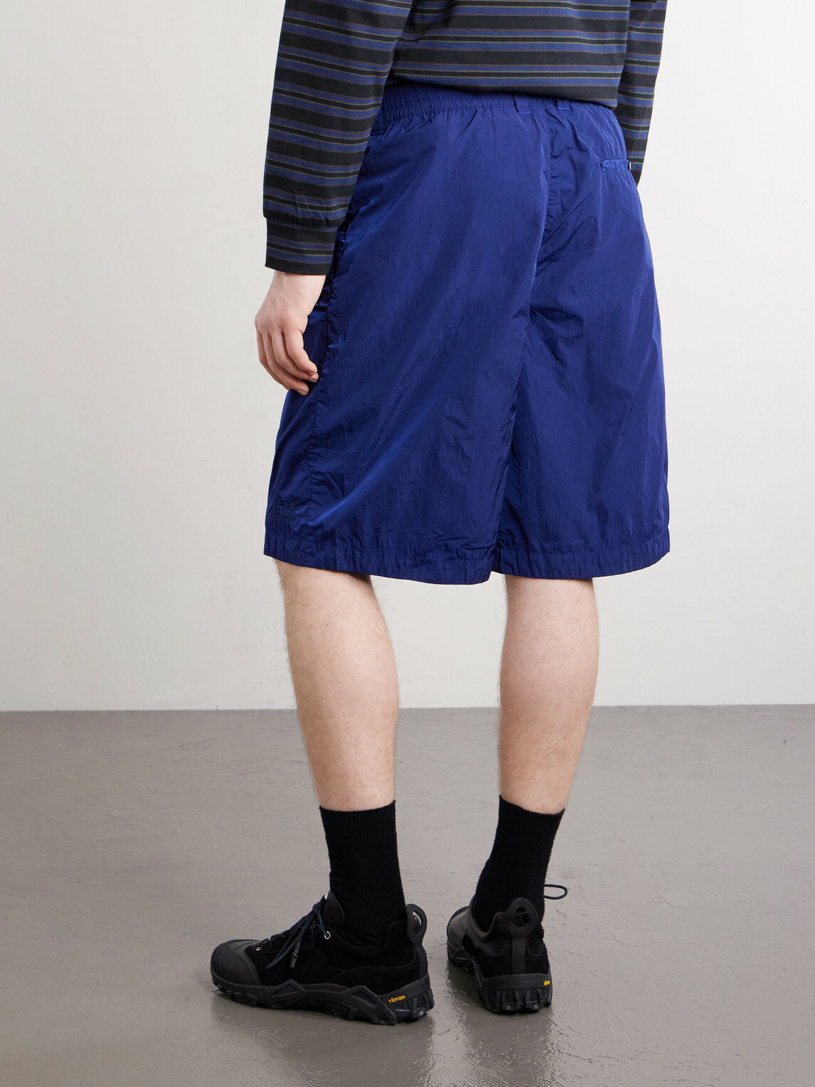 C.P. Company - Straight-Leg Shell Shorts - Blue