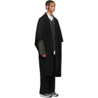 Homme Plisse Issey Miyake Black Robe Coat