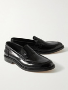 VINNY's - Townee Patent Leather Penny Loafers - Black