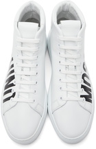 Moschino White Logo High Sneakers