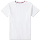 Thom Browne Men's Side Four Bar Pique T-Shirt in White