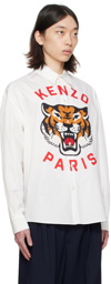Kenzo White Kenzo Paris Lucky Tiger Shirt