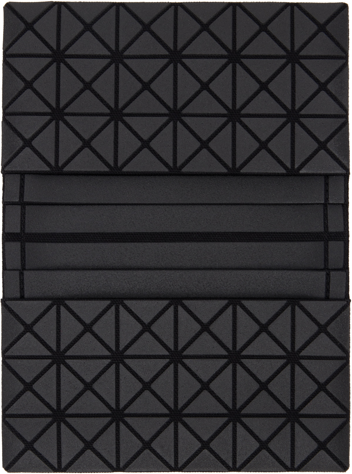 BAO BAO ISSEY MIYAKE Black Oyster Card Holder