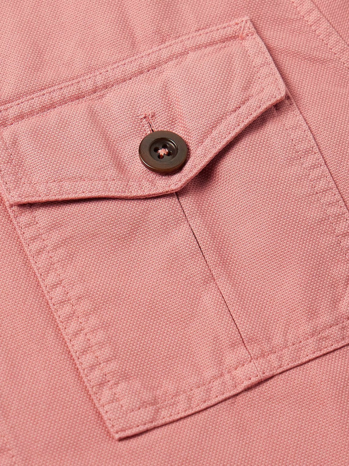 Sid Mashburn - Pigment-Dyed Cotton-Canvas Overshirt - Pink