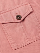 Sid Mashburn - Pigment-Dyed Cotton-Canvas Overshirt - Pink