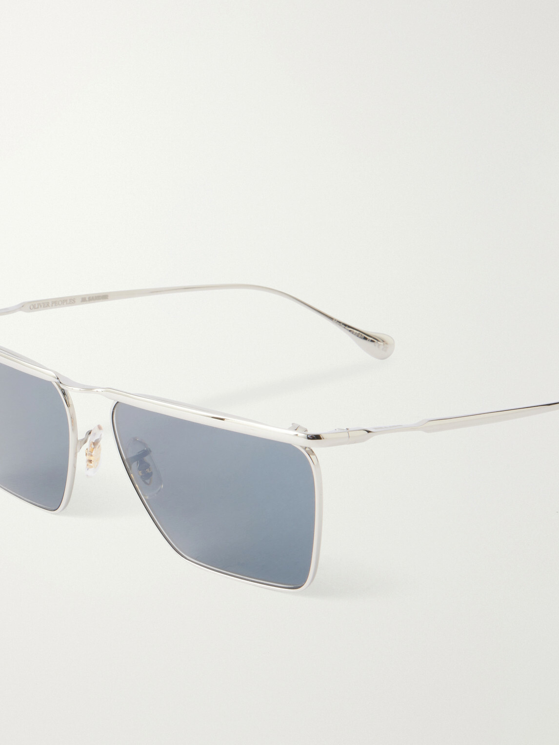 Oliver Peoples - Jil Sander Aviator-Style Gold-Tone Sunglasses