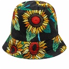 Endless Joy Men's Sunflower Bucket Hat in Black
