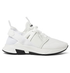 TOM FORD - Jago Neoprene, Suede and Leather Sneakers - Neutrals