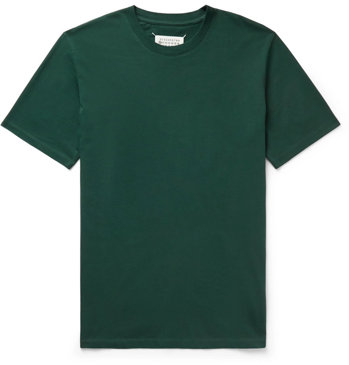 Photo: Maison Margiela - Three-Pack Cotton-Jersey T-Shirts - Green